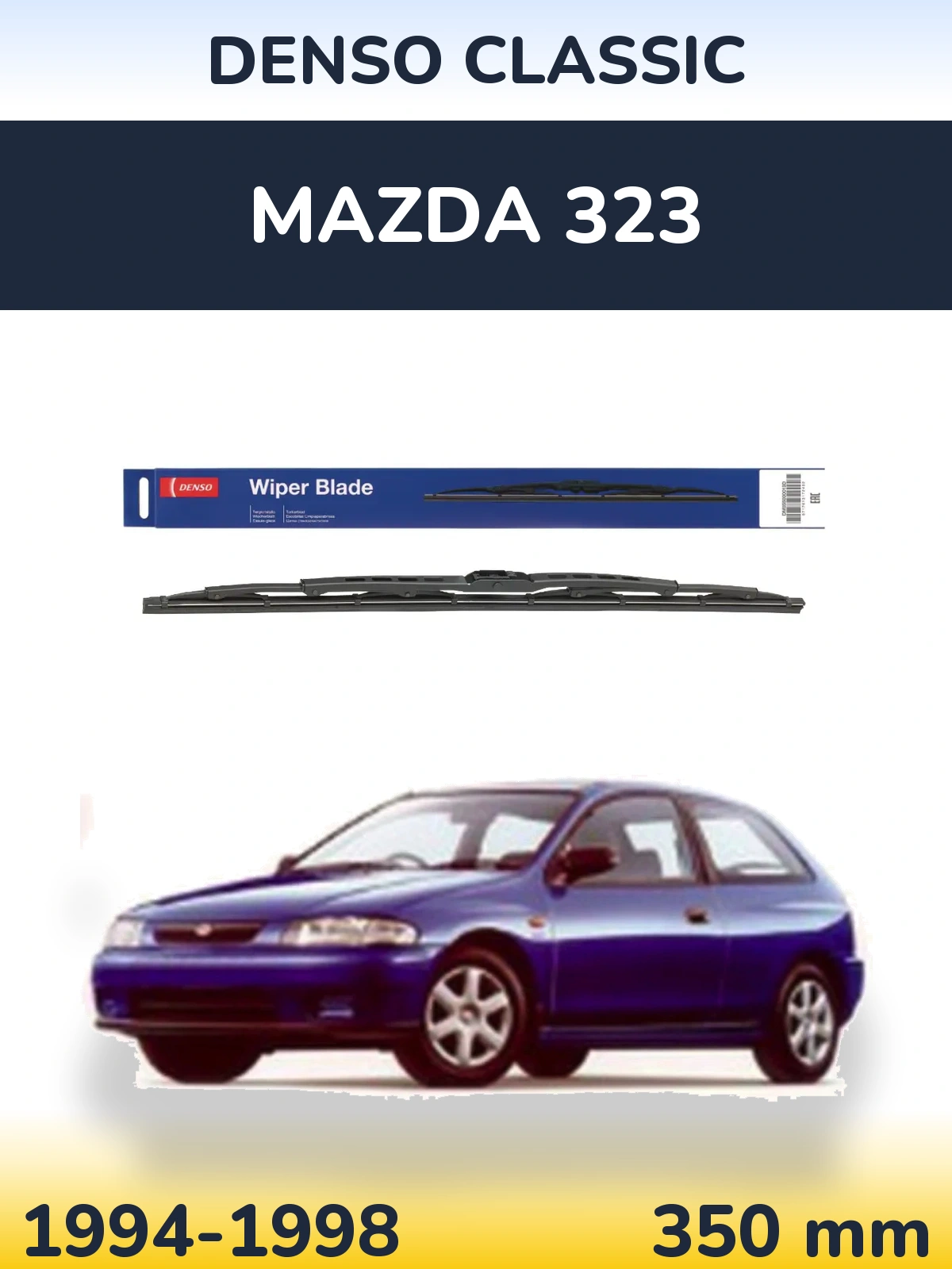Torkarblad Denso Classic för Mazda 323