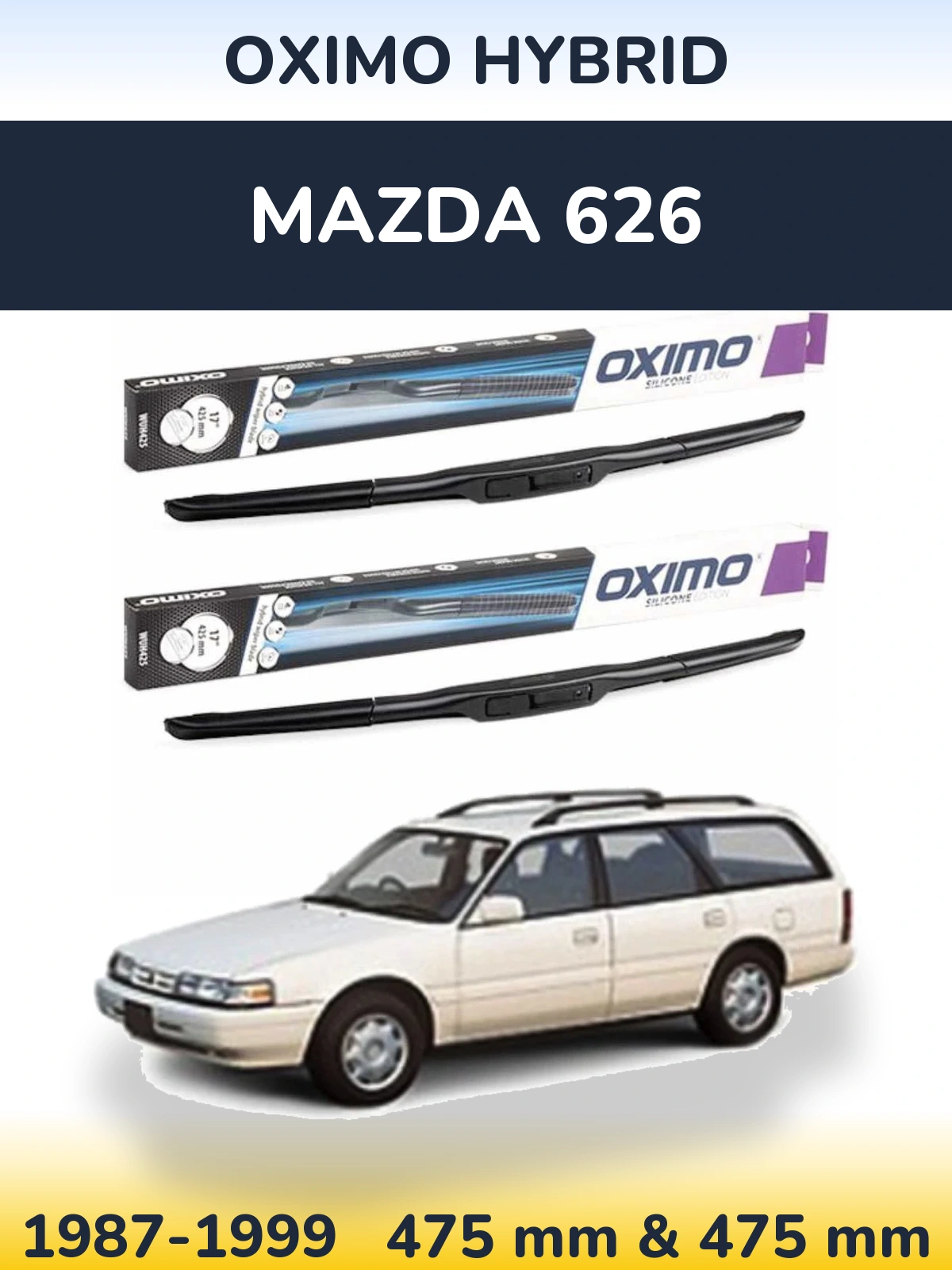 Torkarblad Oximo Hybrid för Mazda 626