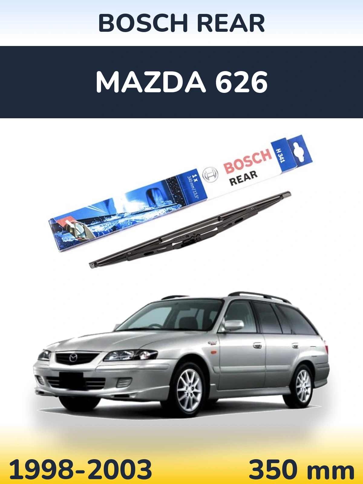 Задня щітка BOSCH Rear 340 мм для Mazda 626 1998-2003