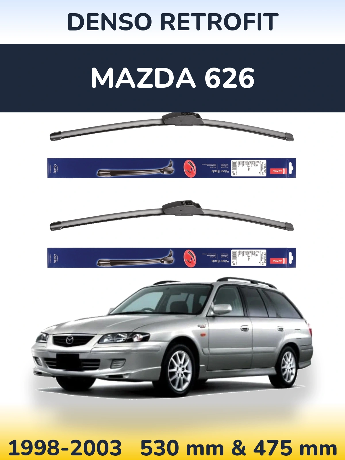 Torkarblad Denso Retrofit för Mazda 626