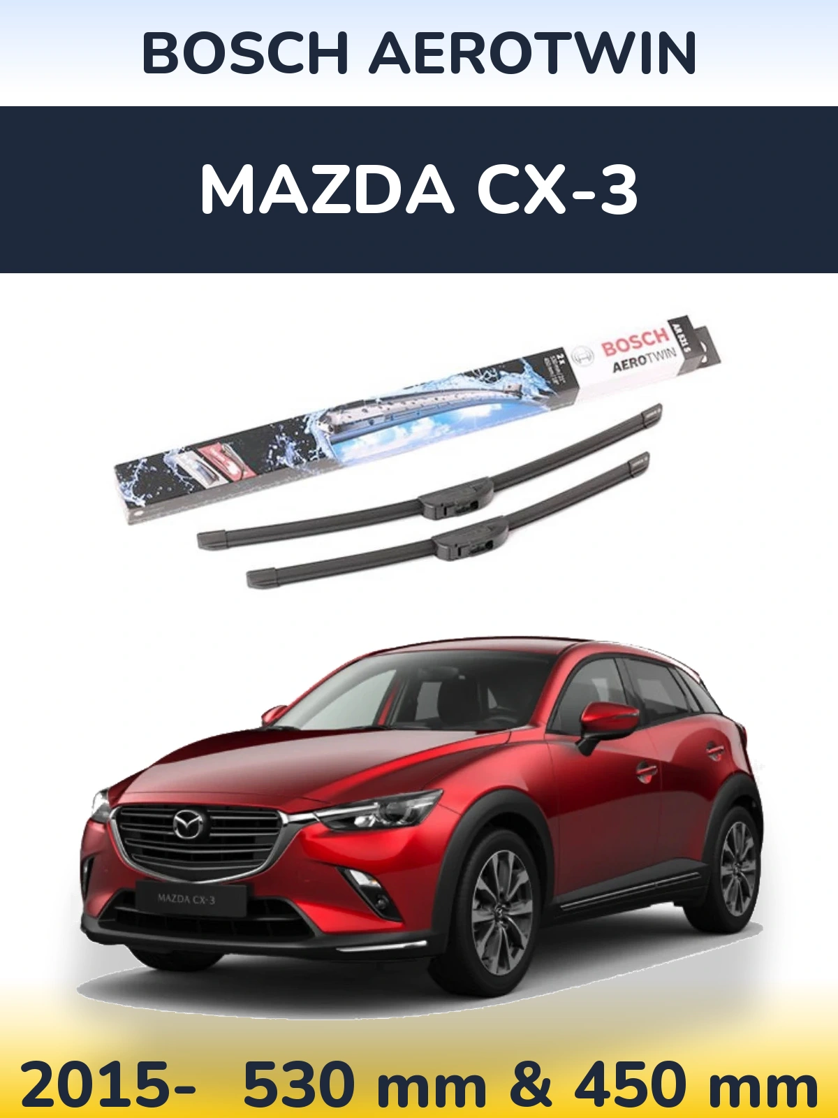 Torkarblad BOSCH AeroTwin för Mazda CX-3
