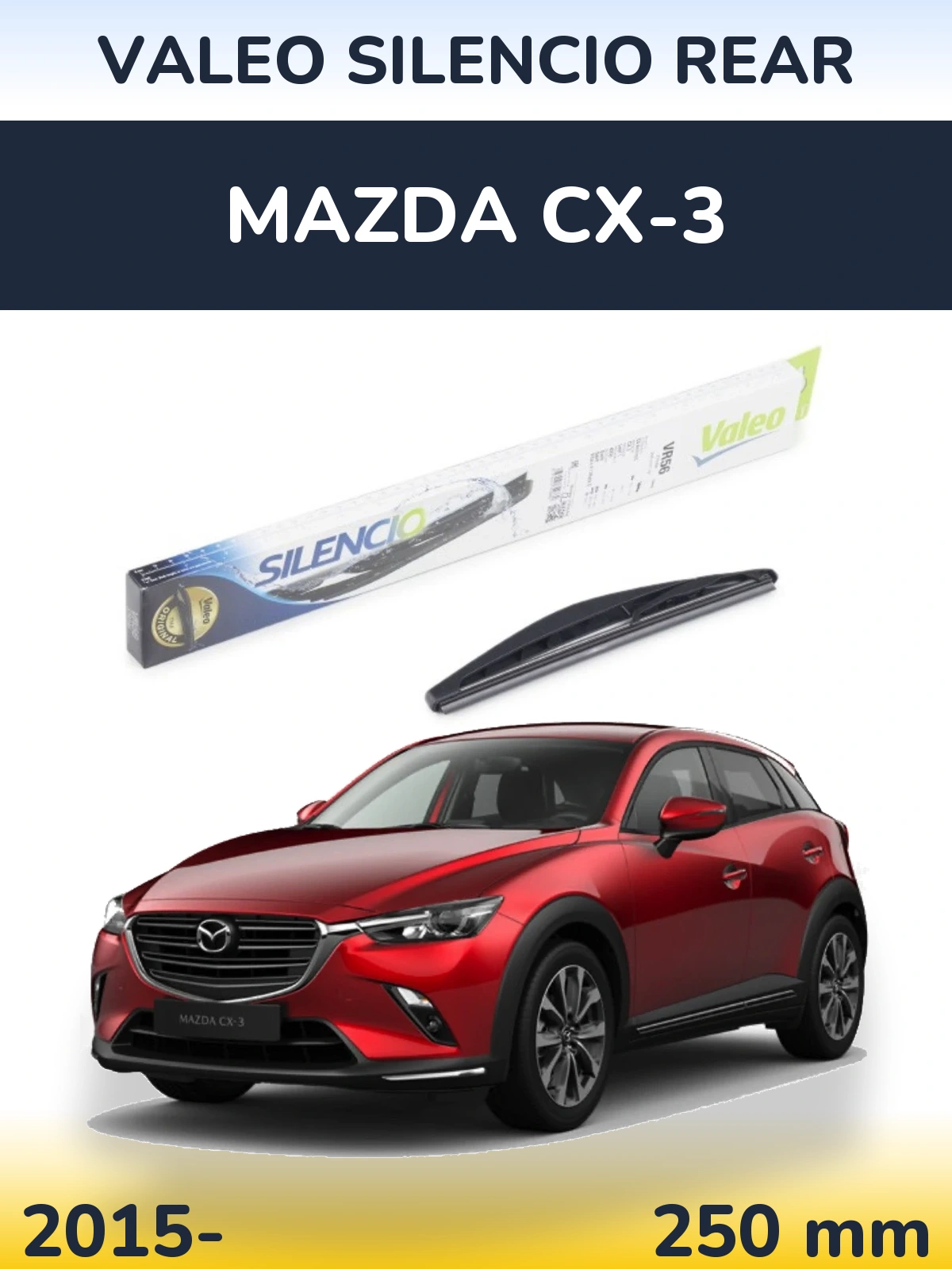 Torkarblad Valeo Silencio Rear för Mazda CX-3