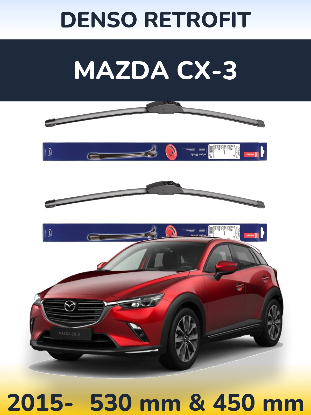 Torkarblad Denso Retrofit för Mazda CX-3