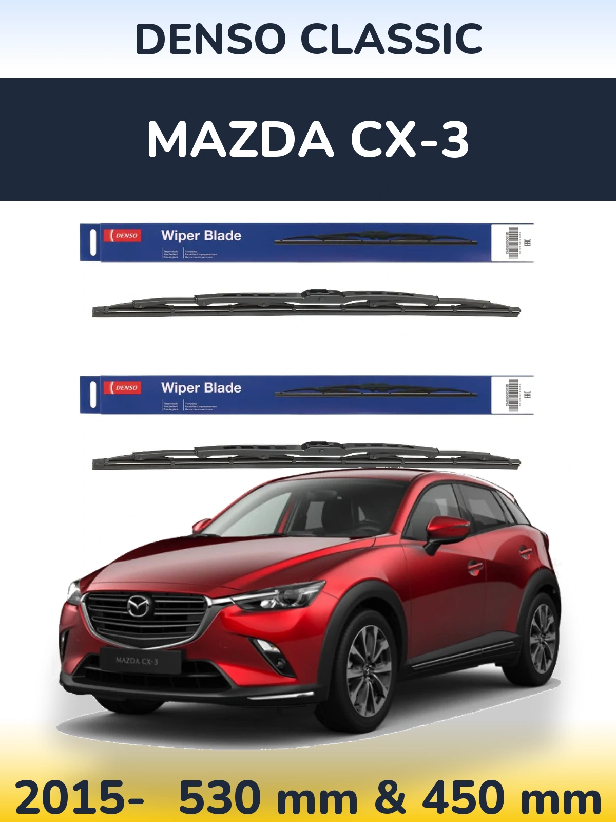 Torkarblad Denso Classic för Mazda CX-3