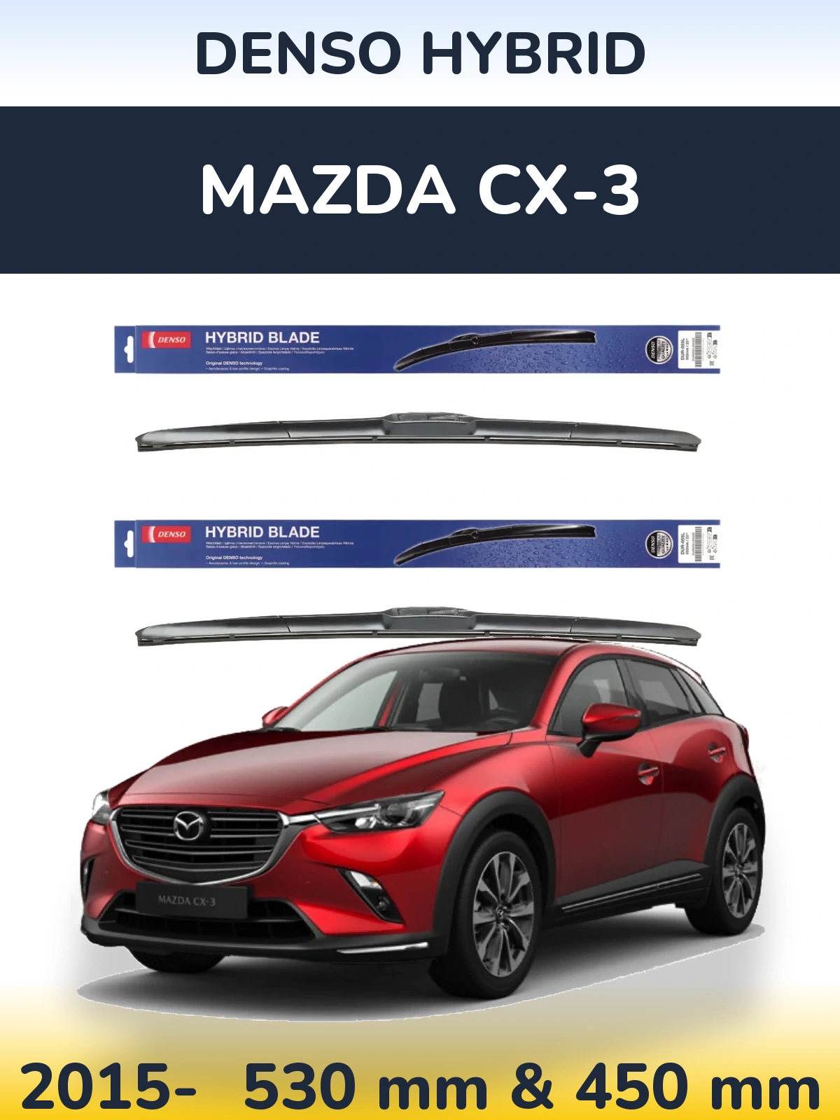 Torkarblad Denso Hybrid för Mazda CX-3