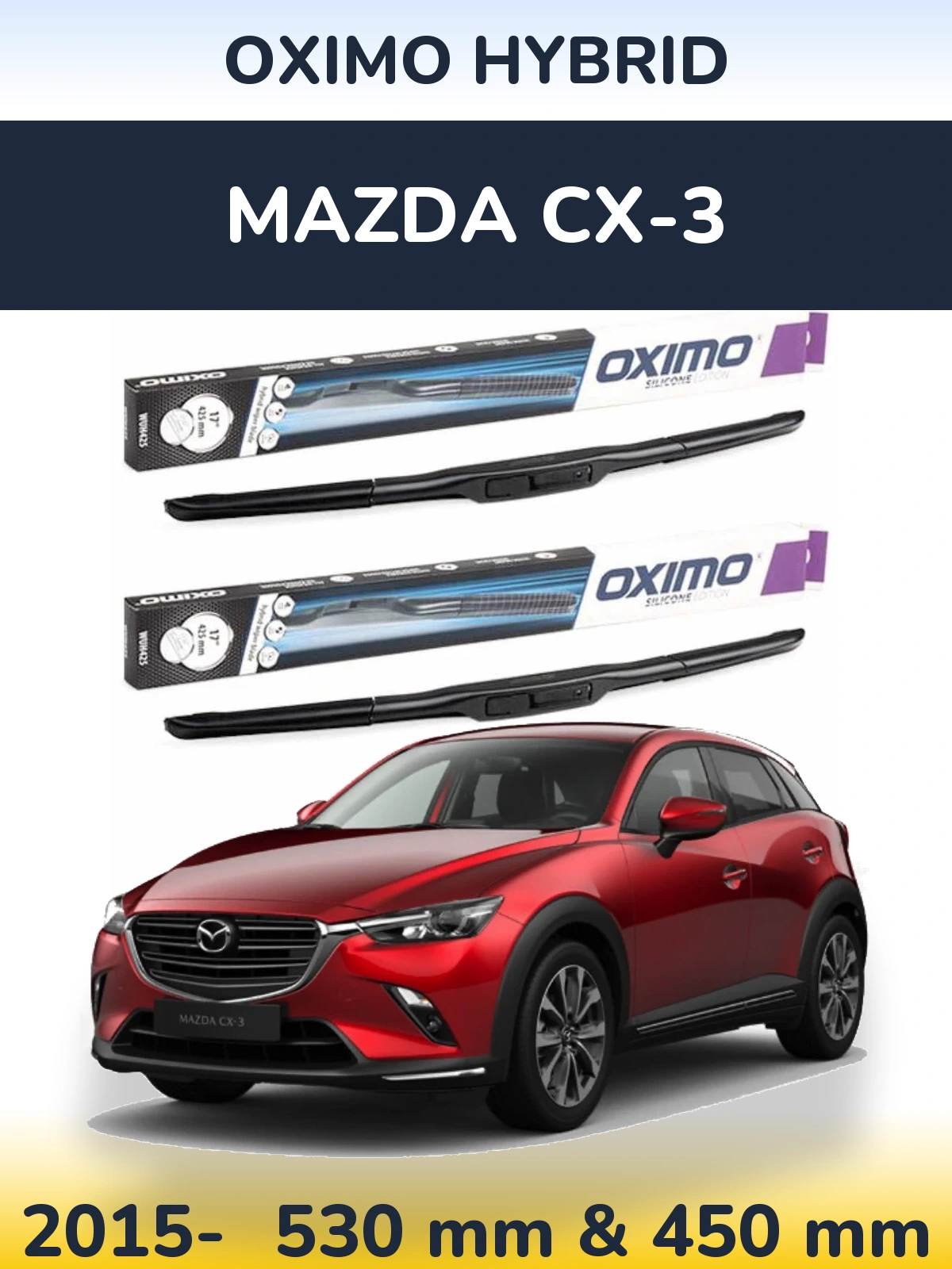 Torkarblad Oximo Hybrid för Mazda CX-3