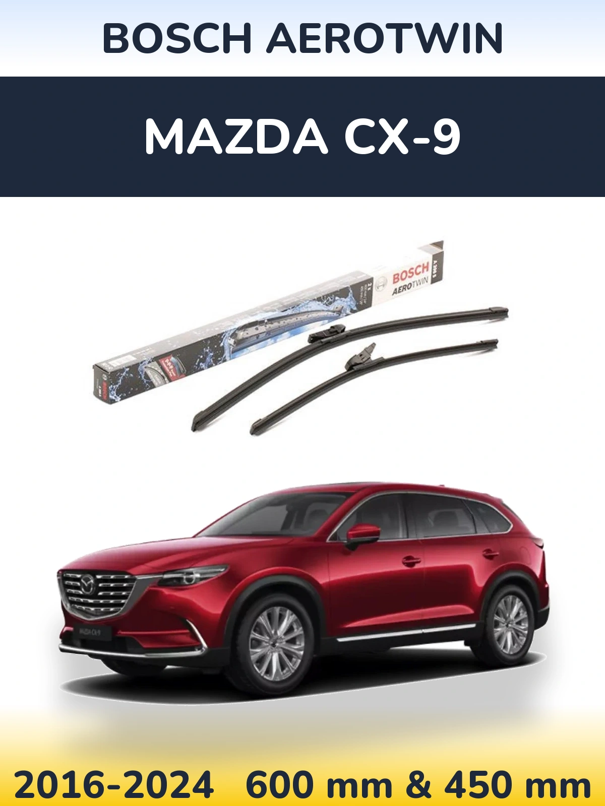 Torkarblad BOSCH AeroTwin för Mazda CX-9
