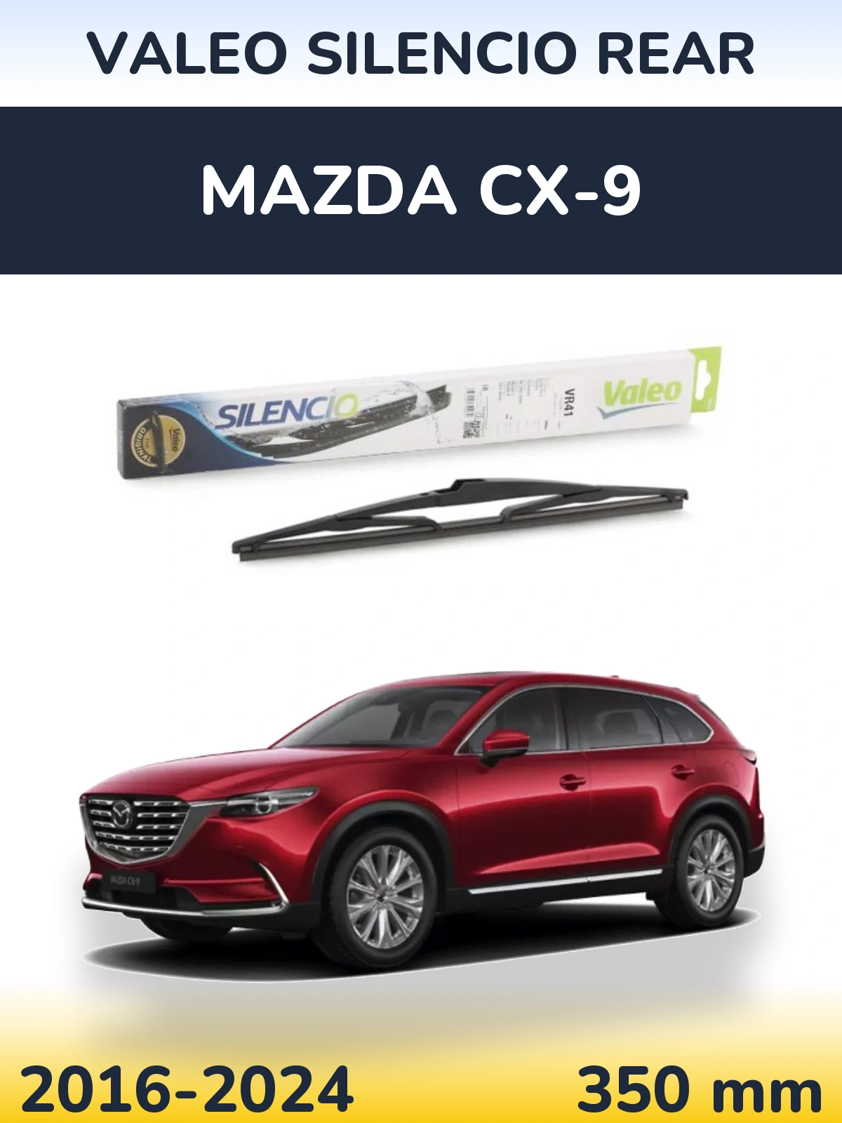 Torkarblad Valeo Silencio Rear för Mazda CX-9