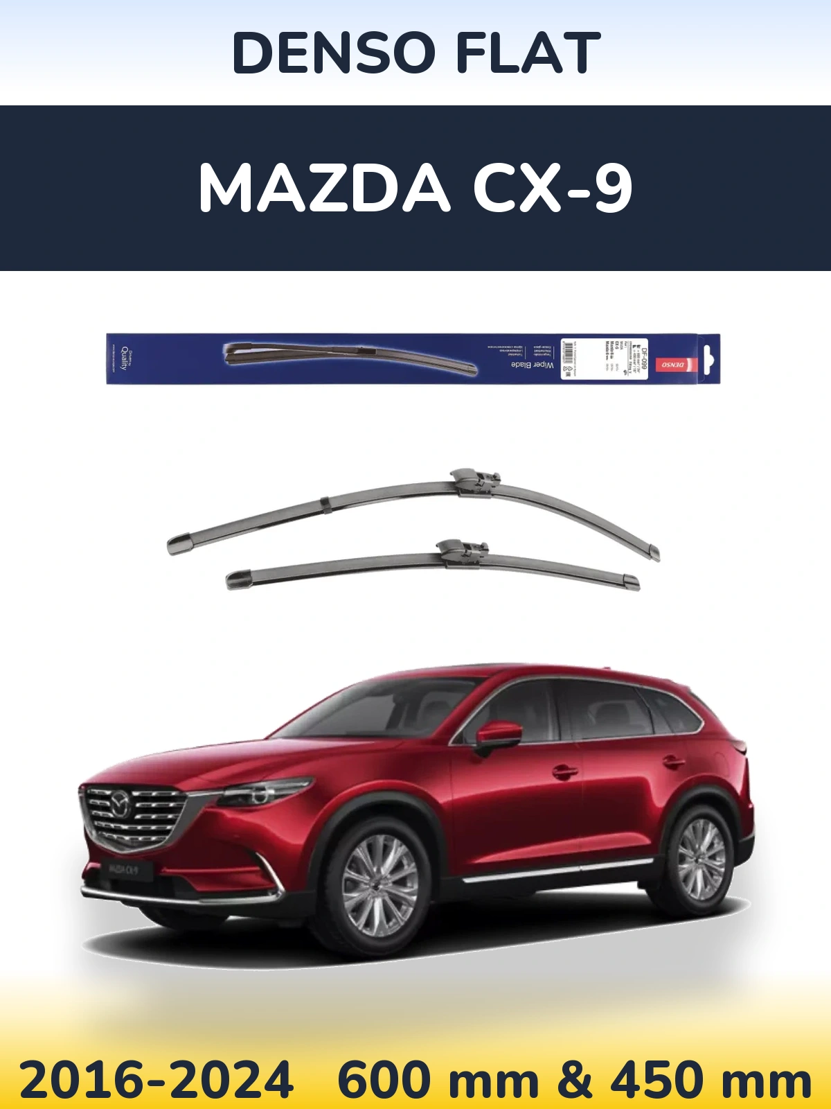 Torkarblad Denso Flat för Mazda CX-9