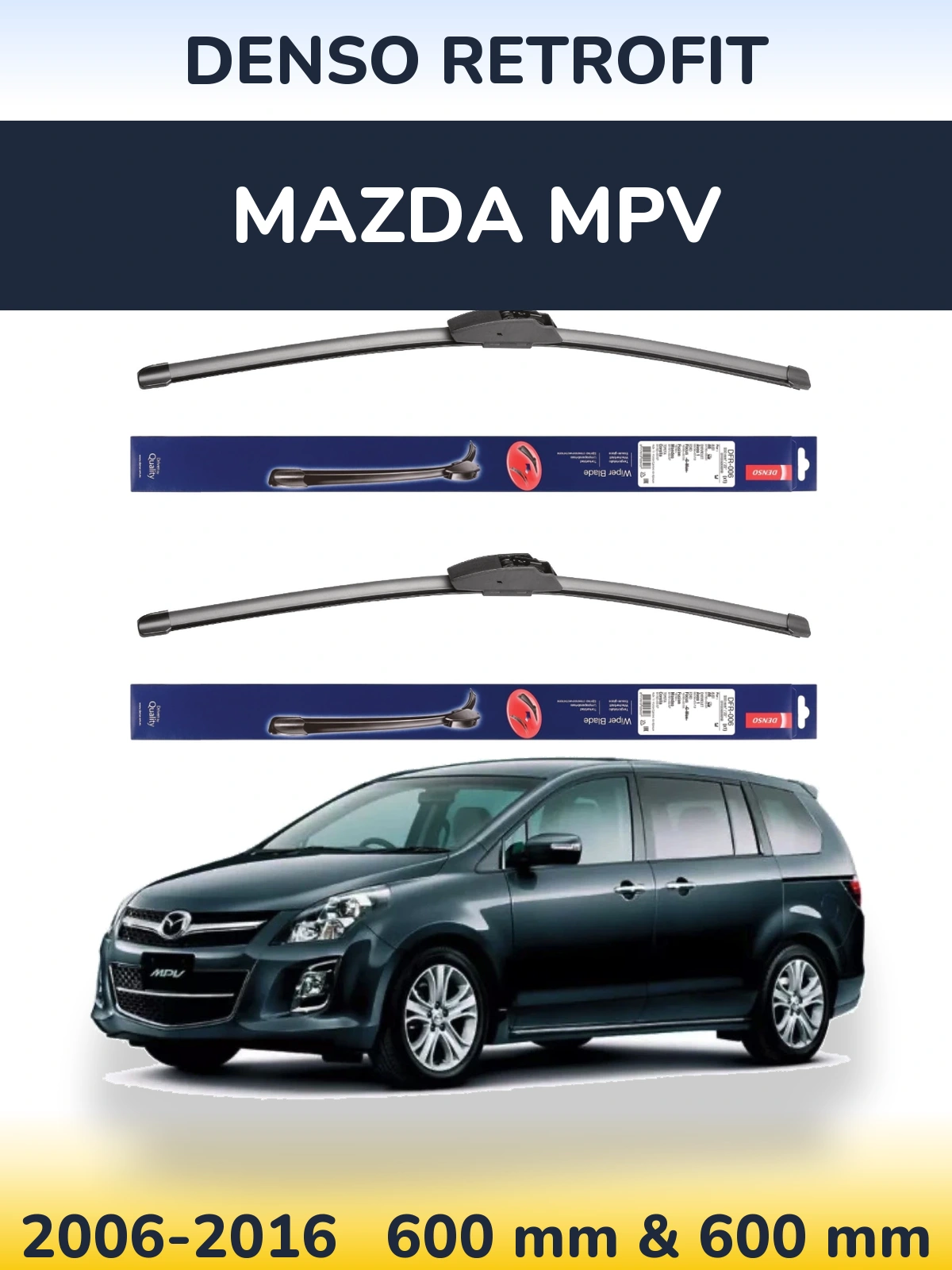Torkarblad Denso Retrofit för Mazda MPV