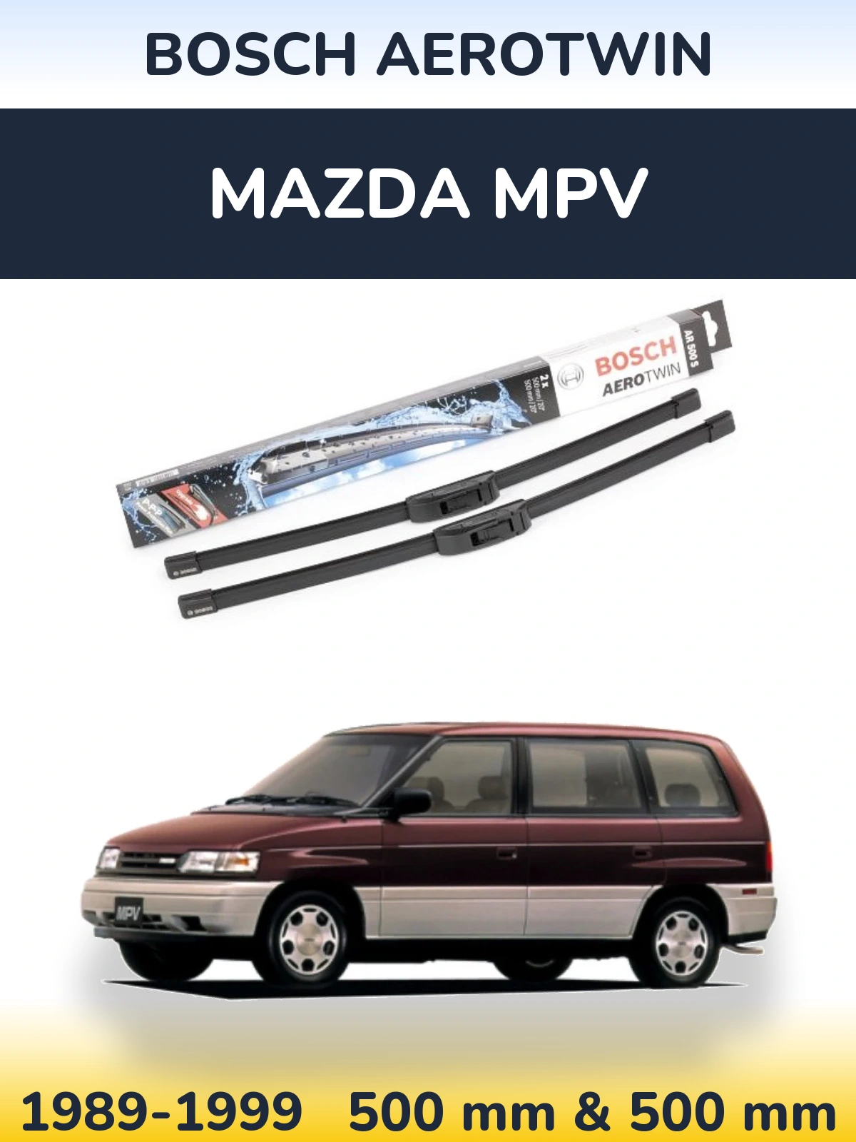 Torkarblad BOSCH AeroTwin för Mazda MPV