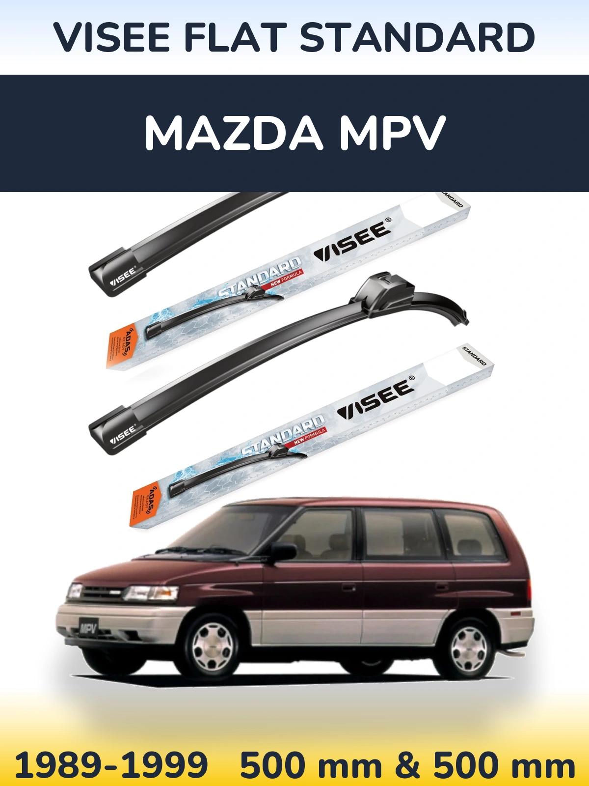 Torkarblad VISEE FLAT STANDARD för Mazda MPV