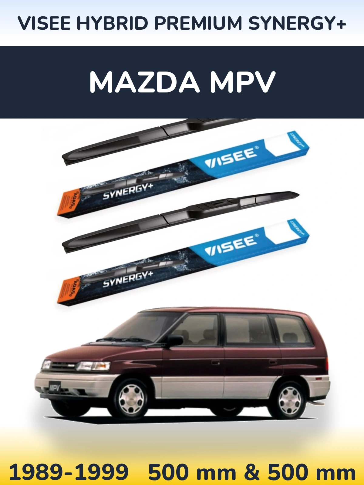 Torkarblad VISEE HYBRID PREMIUM SYNERGY+ för Mazda MPV