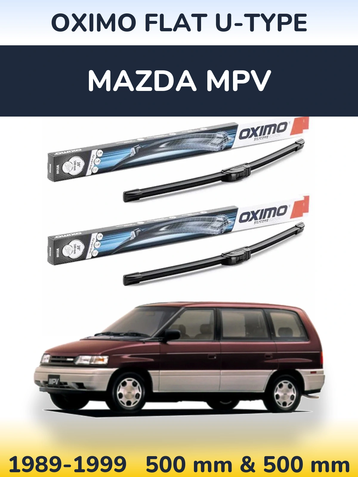 Torkarblad Oximo Flat U-type för Mazda MPV