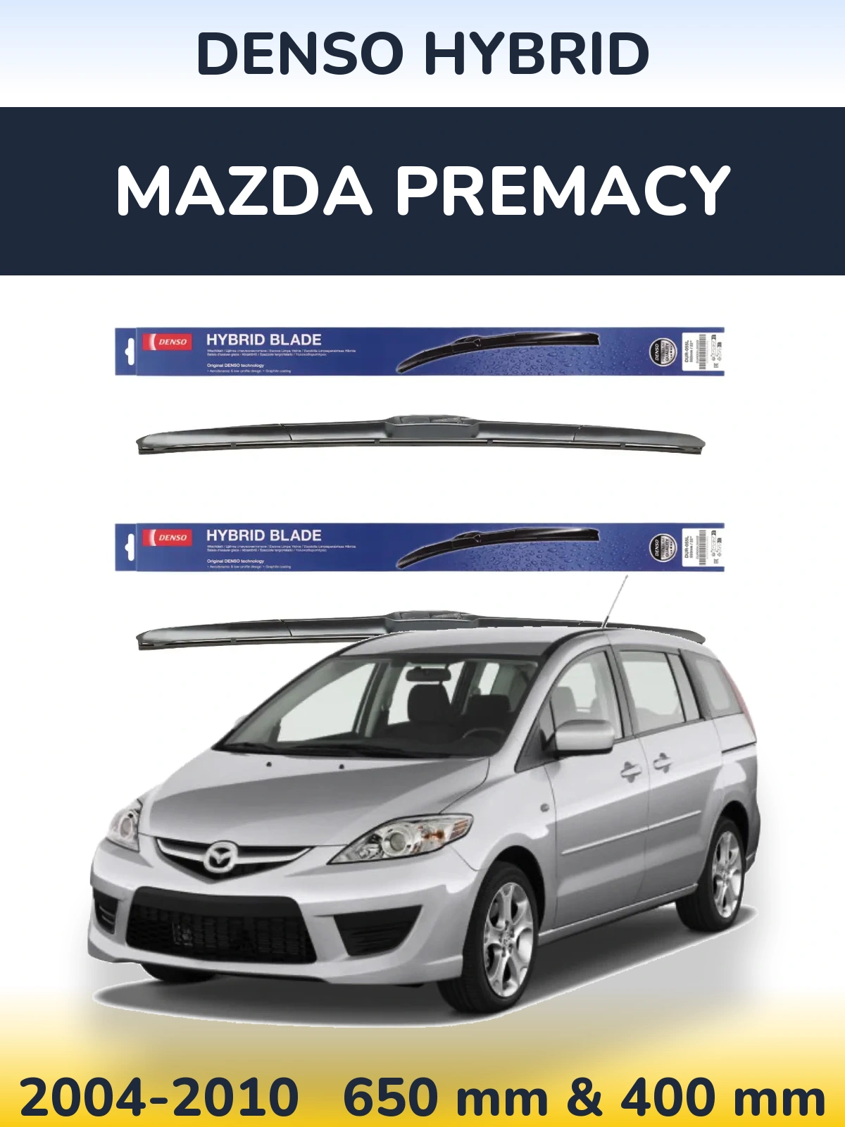 Torkarblad Denso Hybrid för Mazda Premacy