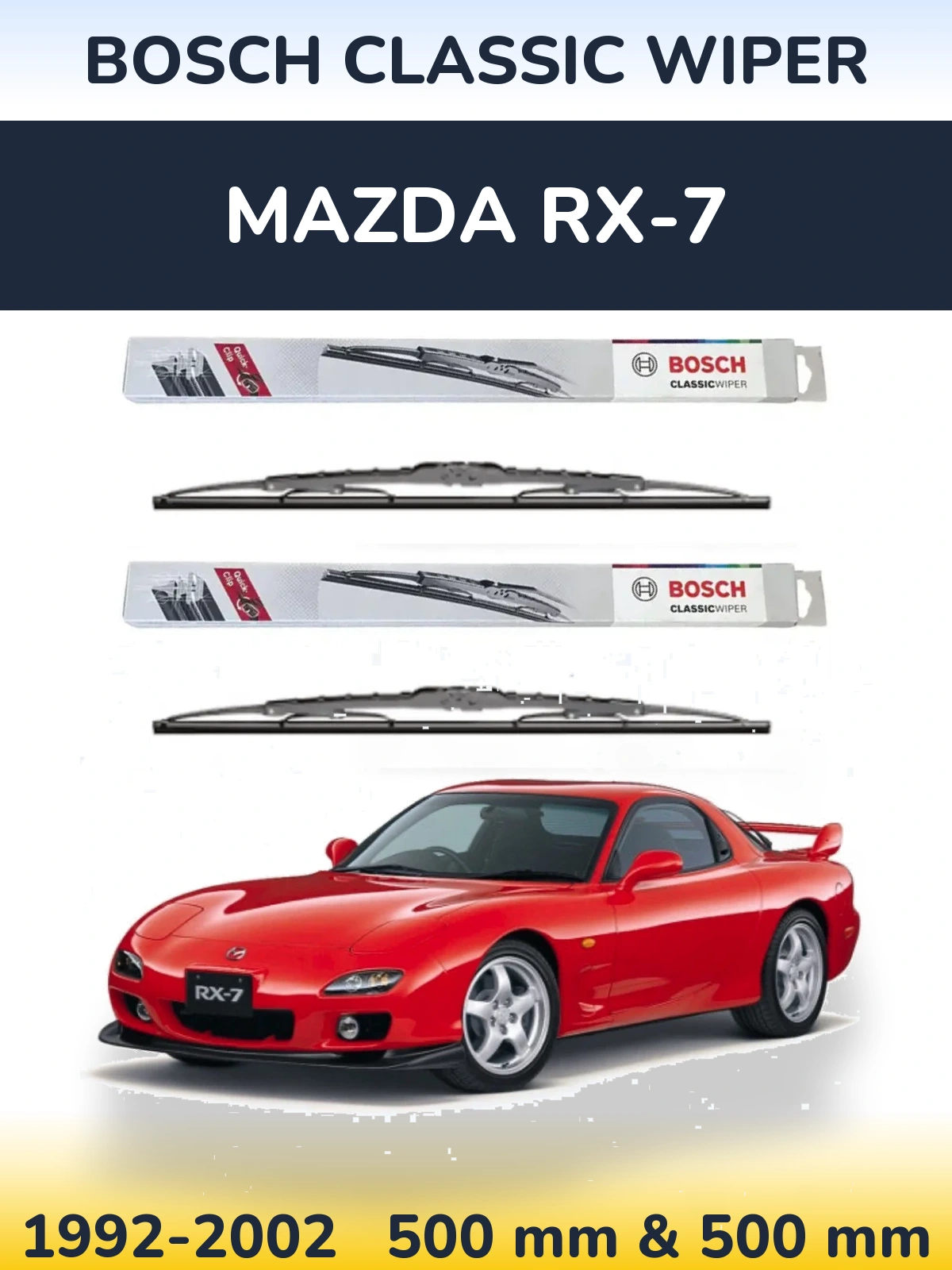 Torkarblad BOSCH Classic Wiper för Mazda RX-7