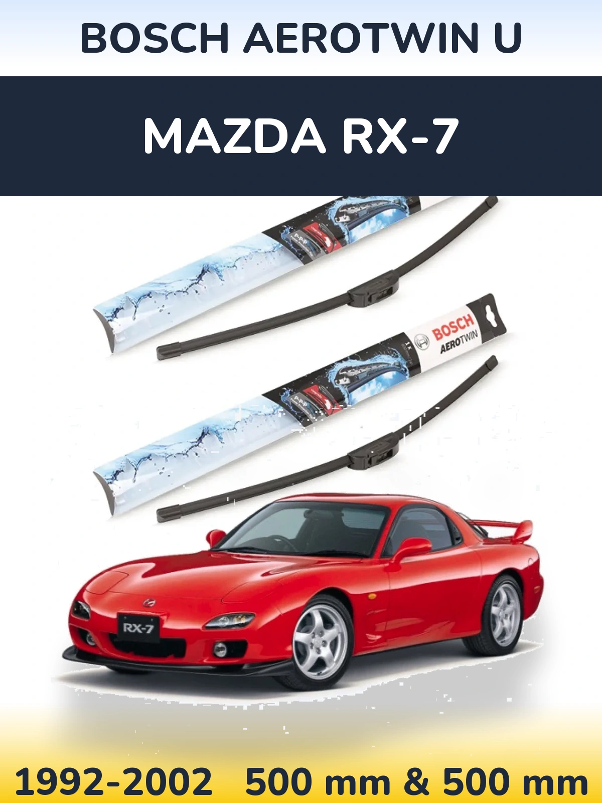Torkarblad BOSCH AeroTwin U för Mazda RX-7