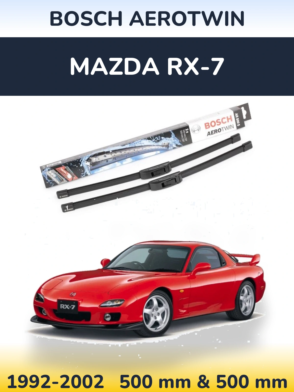 Torkarblad BOSCH AeroTwin för Mazda RX-7