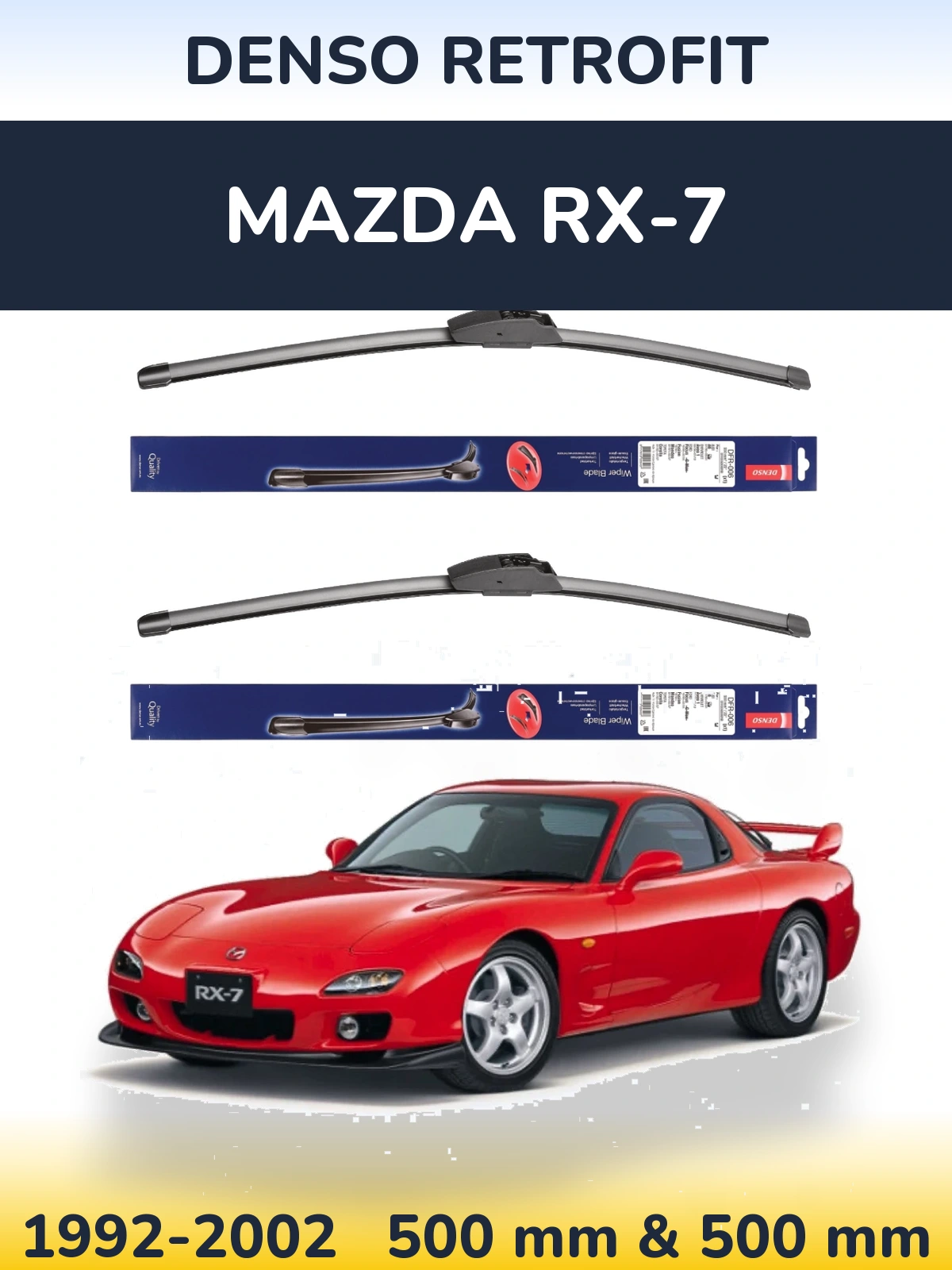 Torkarblad Denso Retrofit för Mazda RX-7