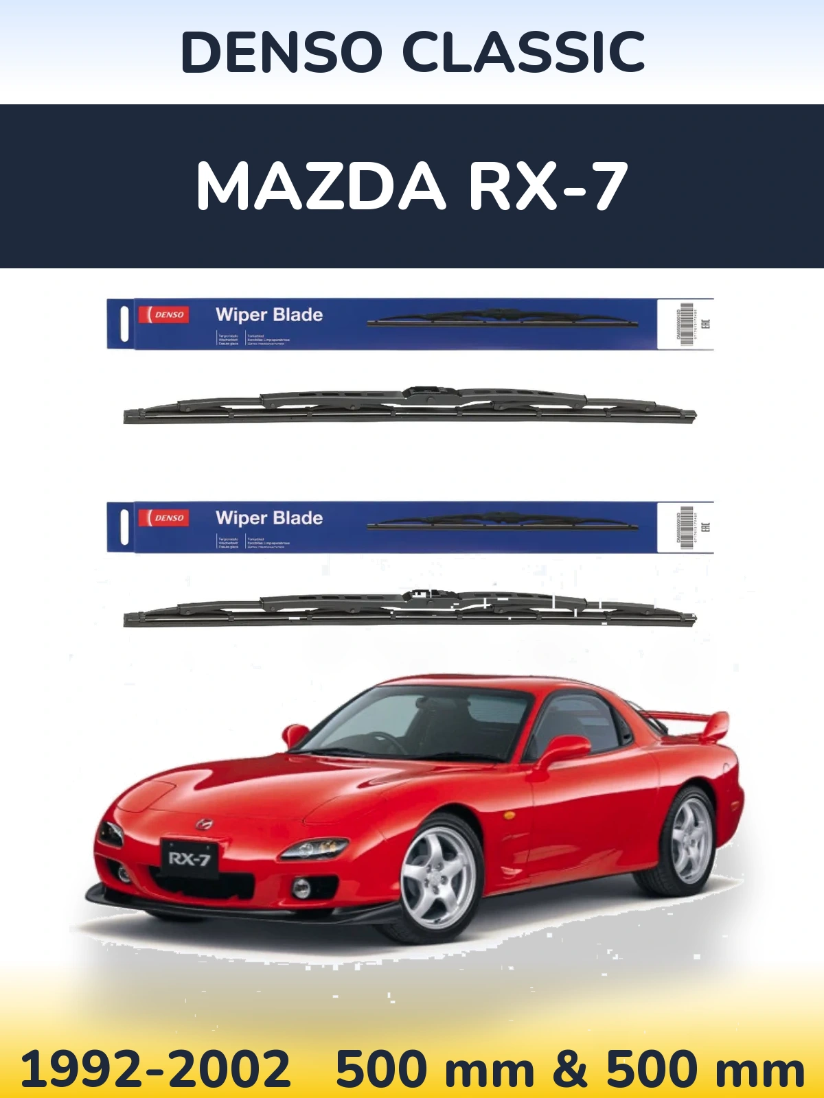 Torkarblad Denso Classic för Mazda RX-7