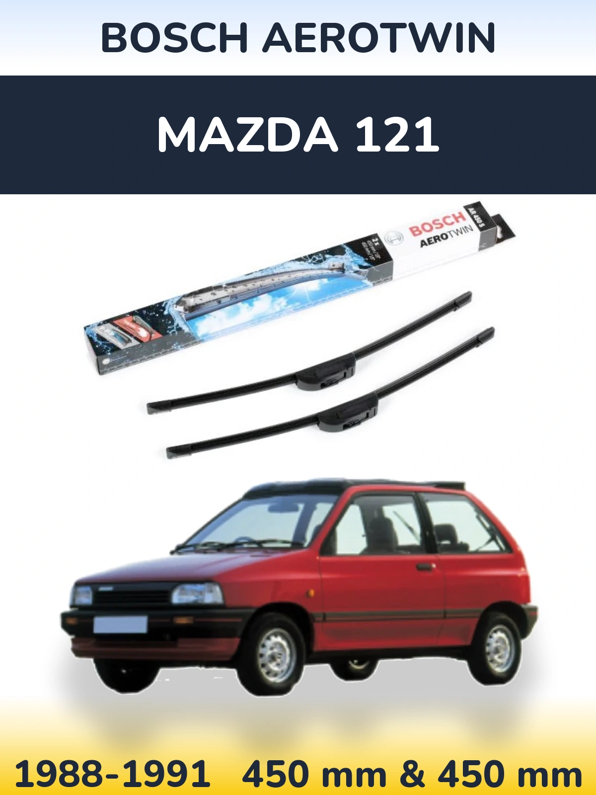 Torkarblad BOSCH AeroTwin för Mazda 121