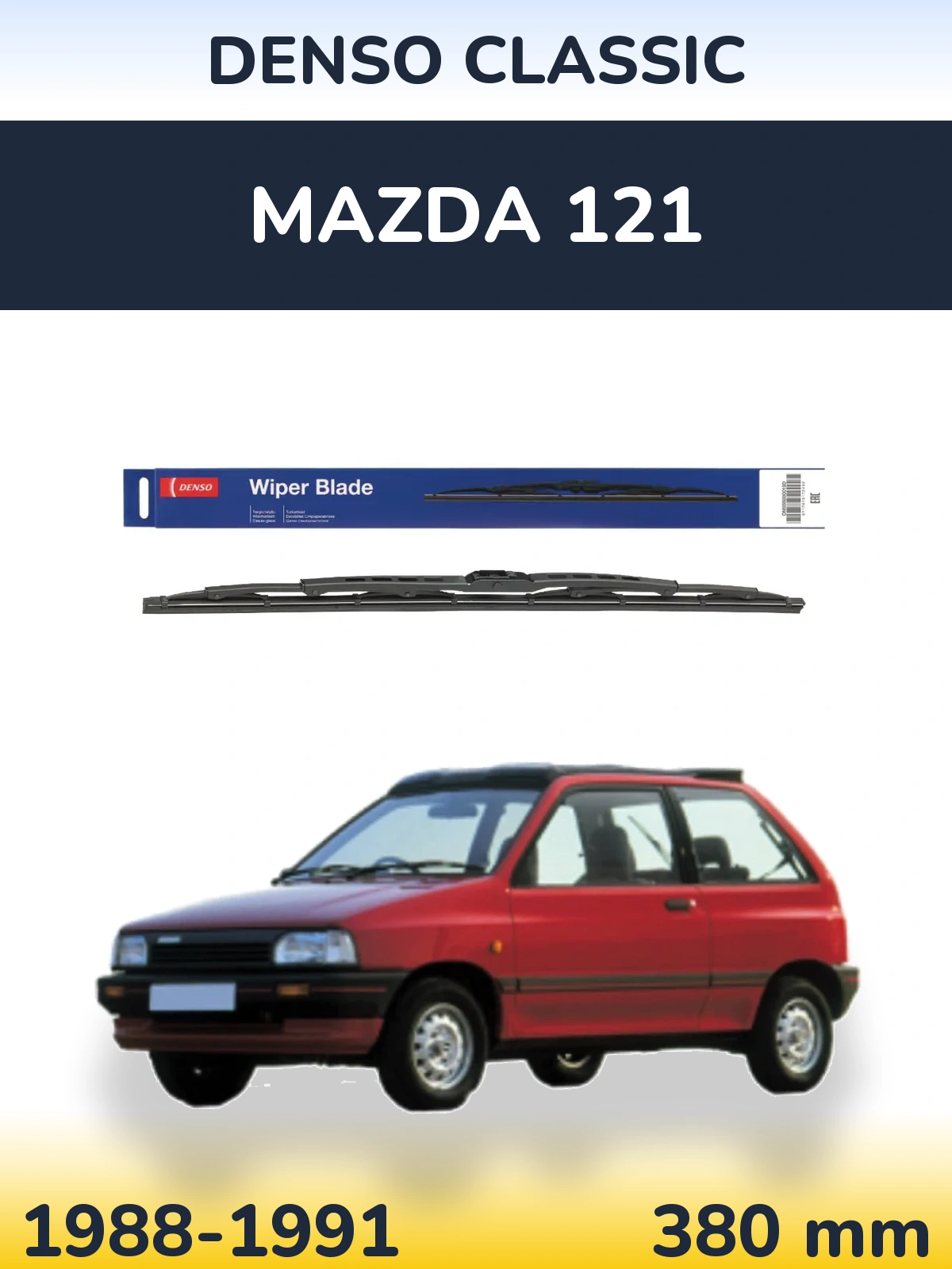Torkarblad Denso Classic för Mazda 121