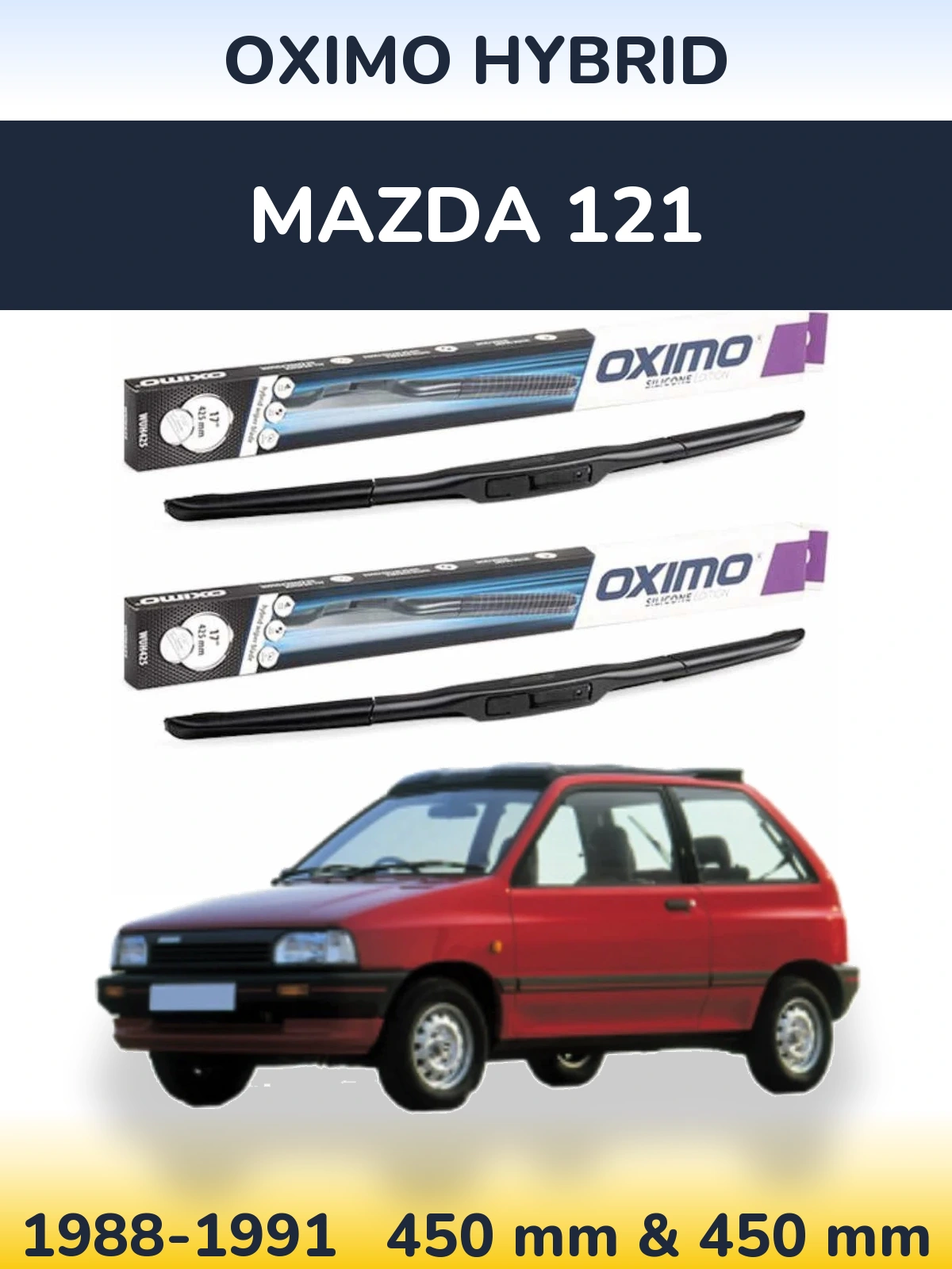 Torkarblad Oximo Hybrid för Mazda 121