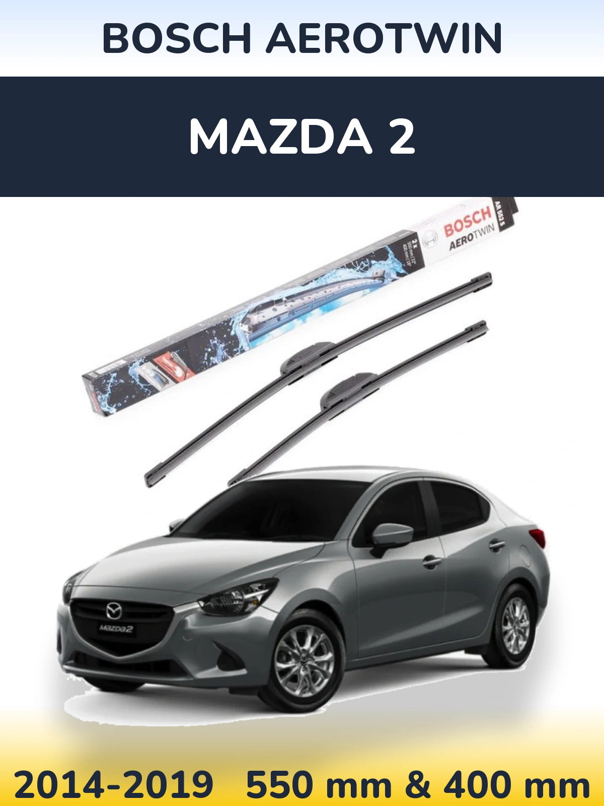 Torkarblad BOSCH AeroTwin för Mazda 2