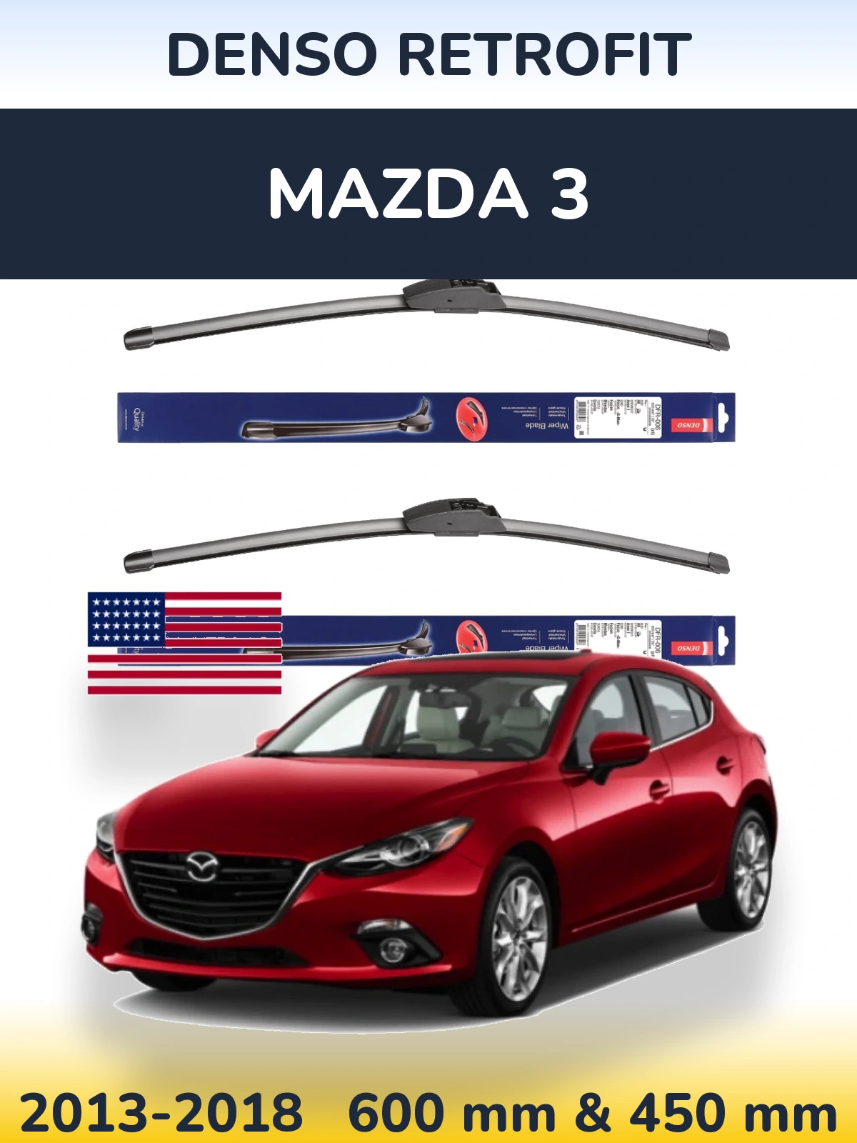 Torkarblad Denso Retrofit för Mazda 3