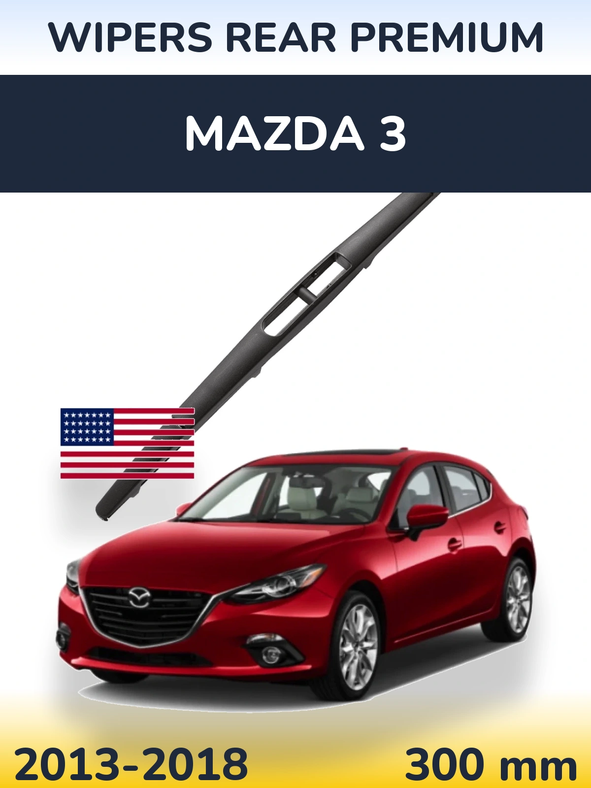 Torkarblad WIPERS REAR PREMIUM för Mazda 3