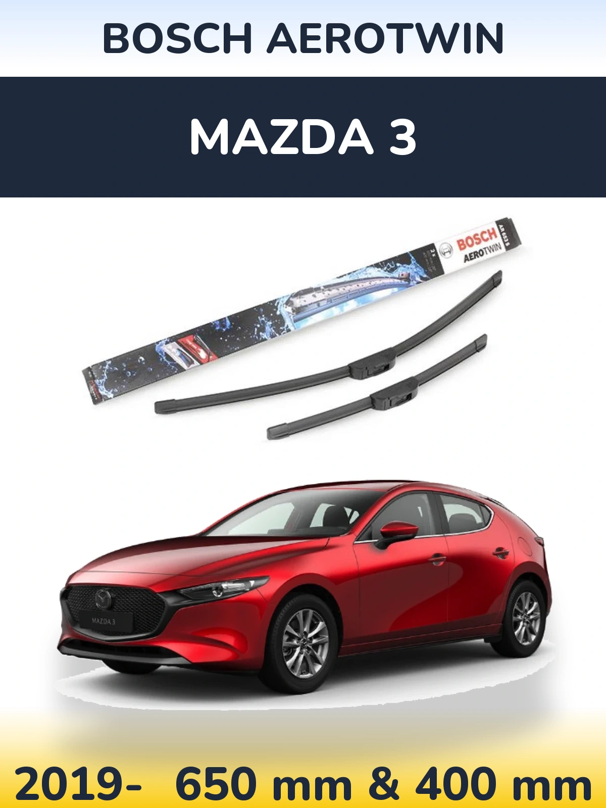 Torkarblad BOSCH AeroTwin för Mazda 3
