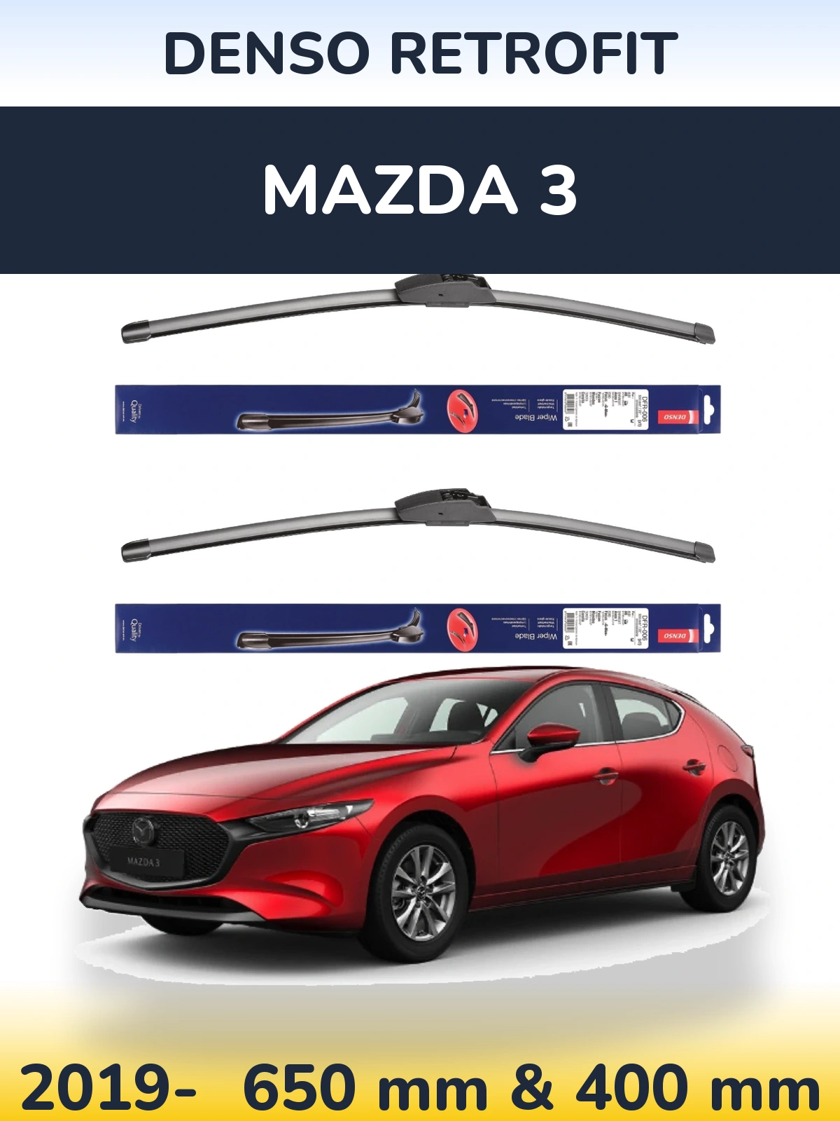 Torkarblad Denso Retrofit för Mazda 3