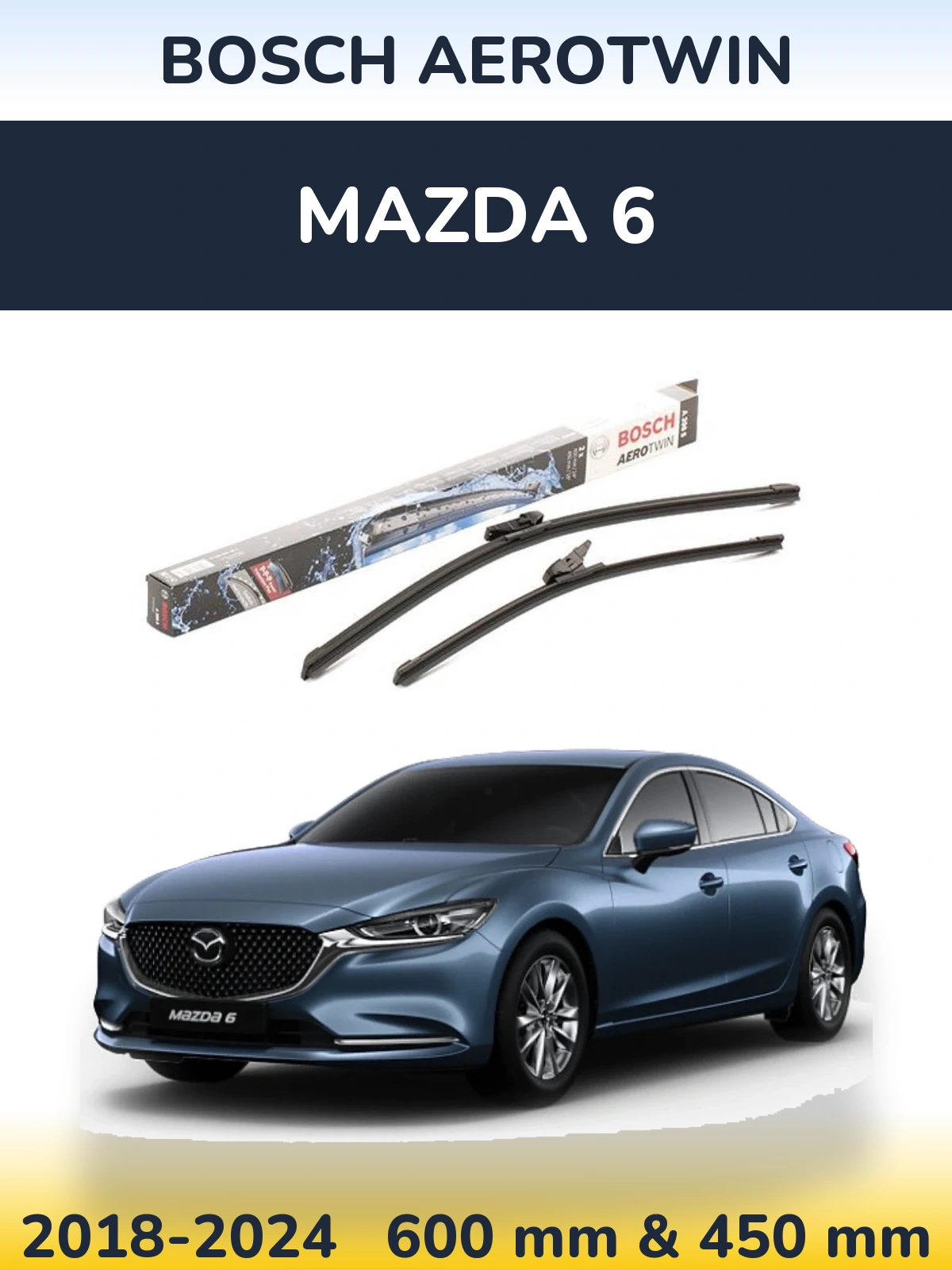 Torkarblad BOSCH AeroTwin för Mazda 6