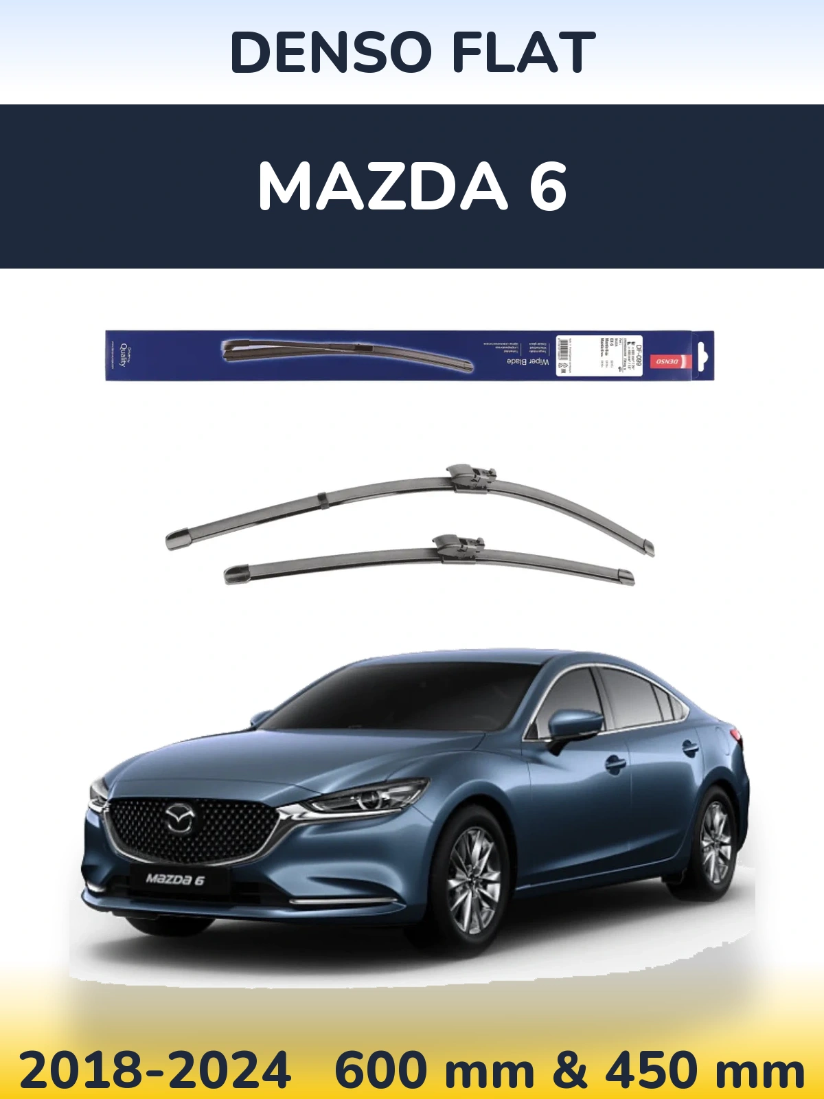 Torkarblad Denso Flat för Mazda 6