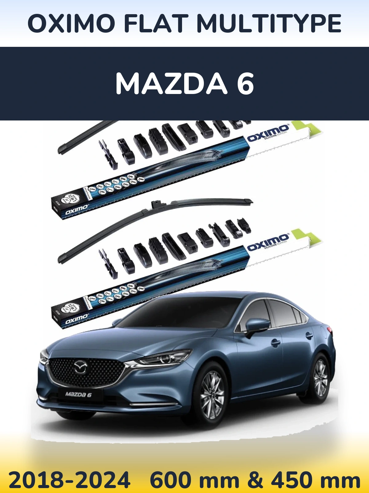 Torkarblad Oximo Flat MultiType för Mazda 6