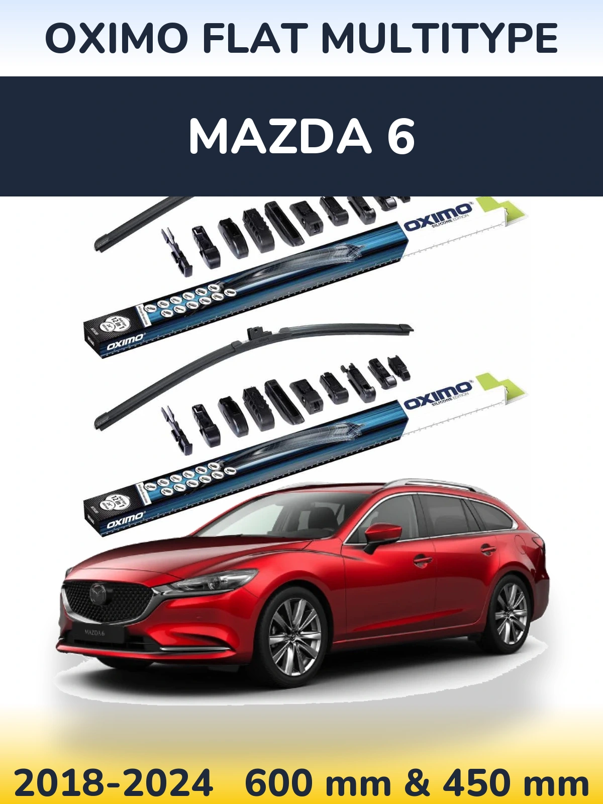 Torkarblad Oximo Flat MultiType för Mazda 6