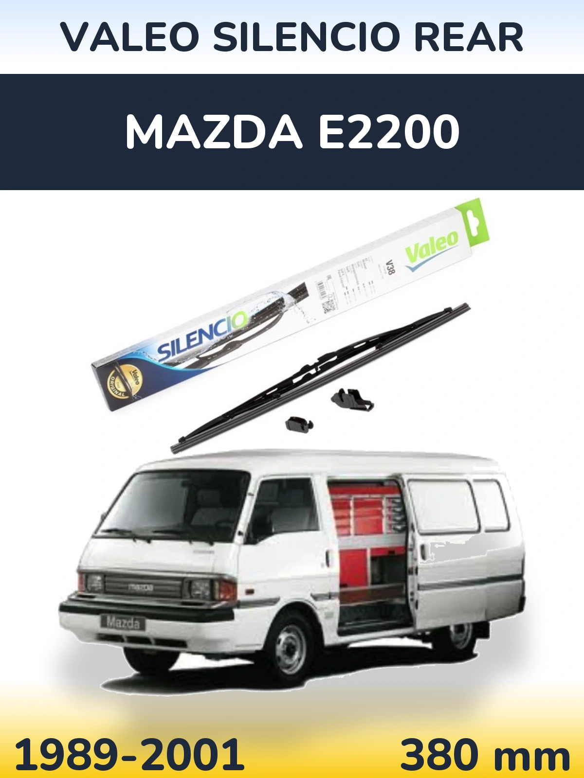 Torkarblad Valeo Silencio Rear för Mazda E2200