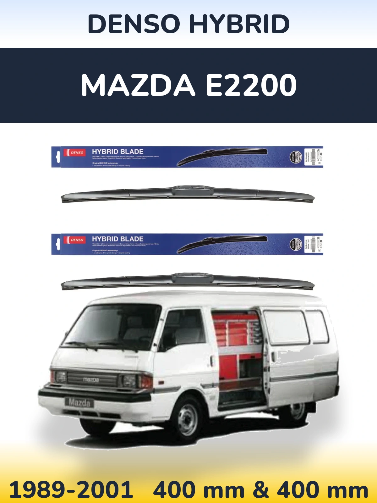 Torkarblad Denso Hybrid för Mazda E2200