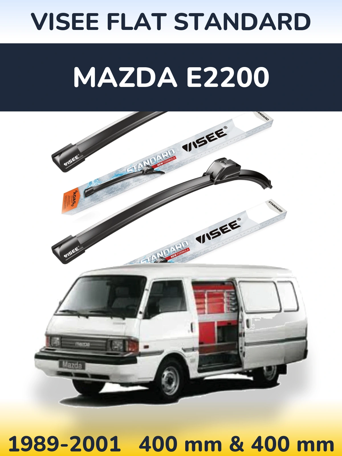 Torkarblad VISEE FLAT STANDARD för Mazda E2200