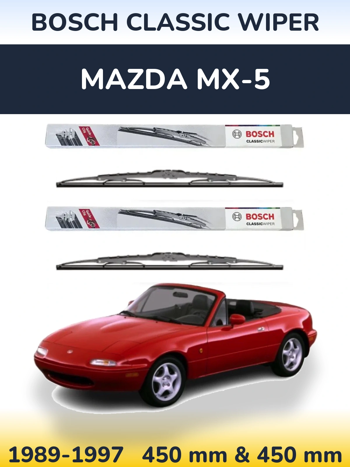 Torkarblad BOSCH Classic Wiper för Mazda MX-5