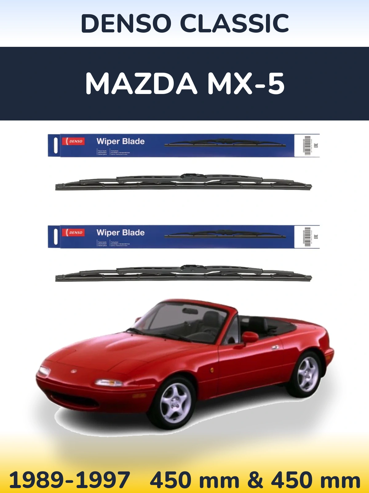 Torkarblad Denso Classic för Mazda MX-5