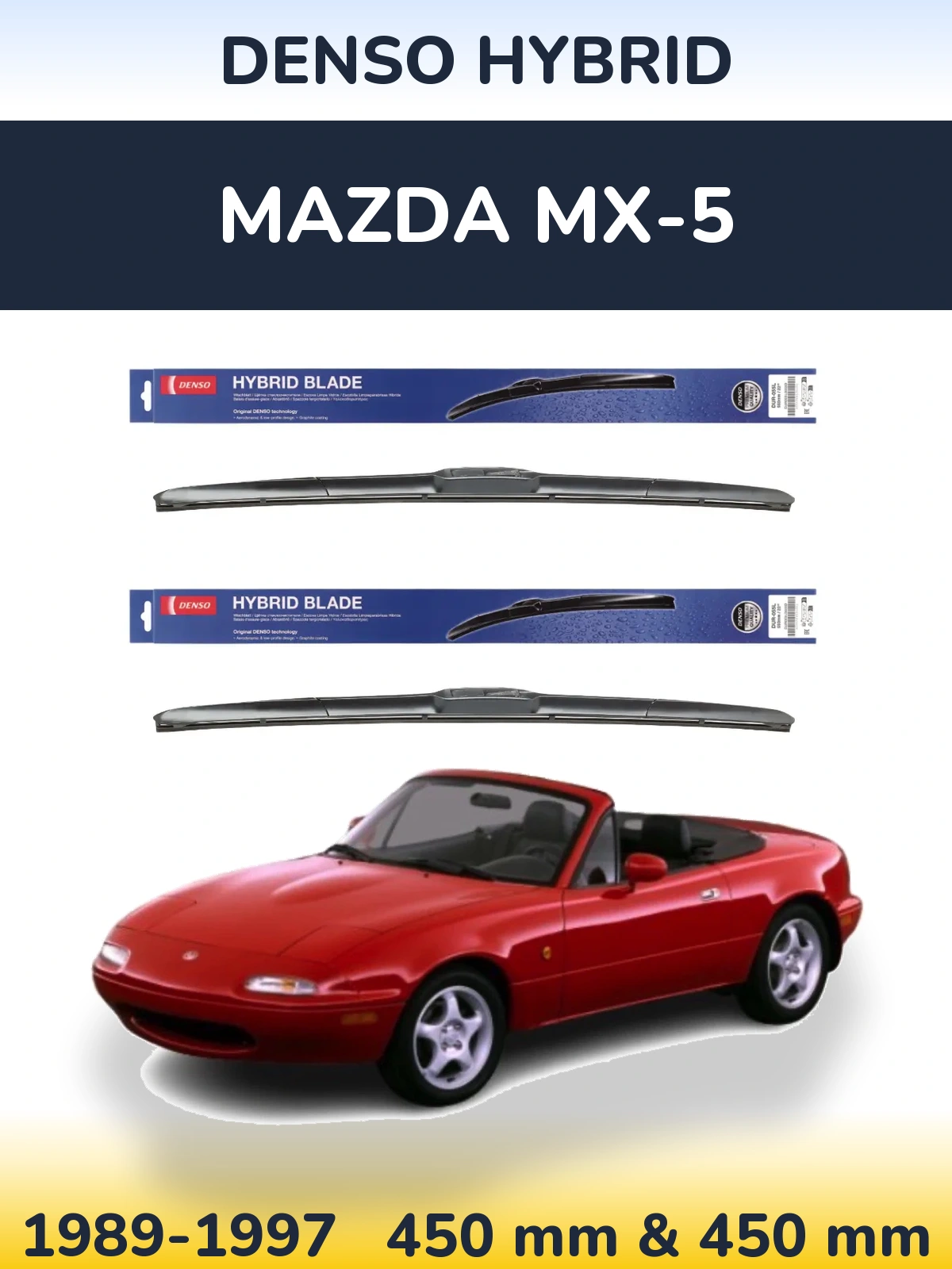Torkarblad Denso Hybrid för Mazda MX-5