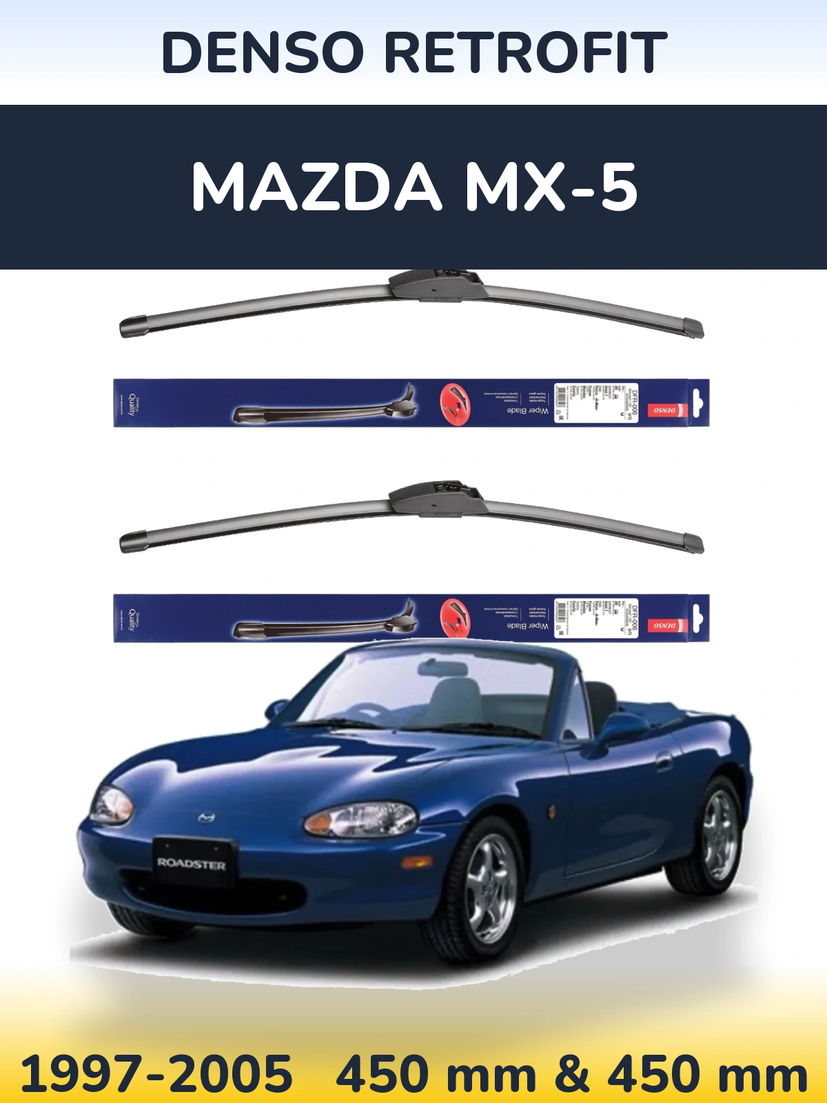 Torkarblad Denso Retrofit för Mazda MX-5