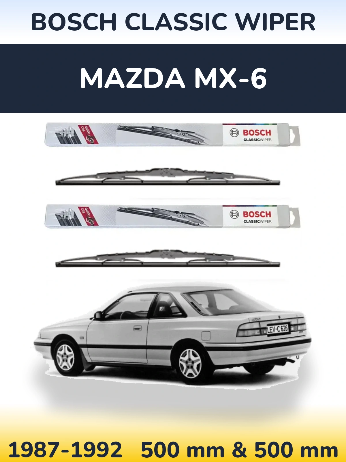 Torkarblad BOSCH Classic Wiper för Mazda MX-6