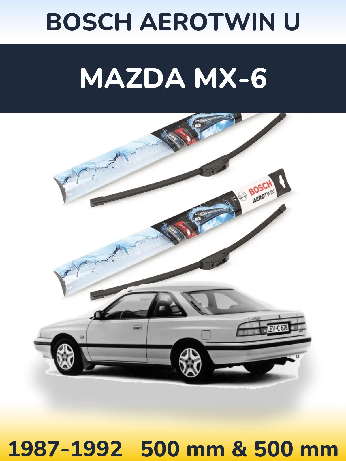 Torkarblad BOSCH AeroTwin U för Mazda MX-6