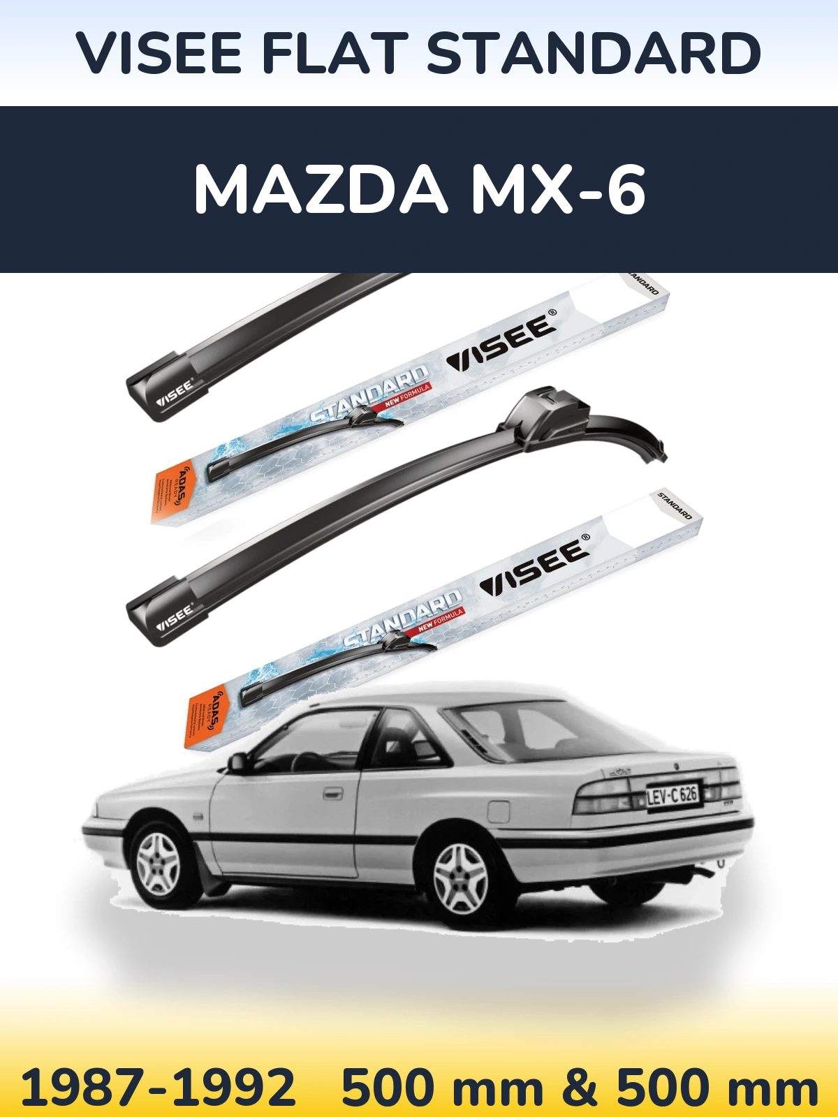 Torkarblad VISEE FLAT STANDARD för Mazda MX-6