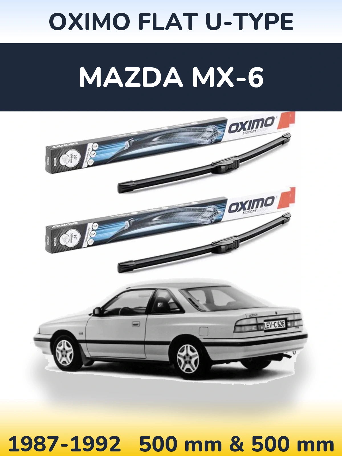 Torkarblad Oximo Flat U-type för Mazda MX-6