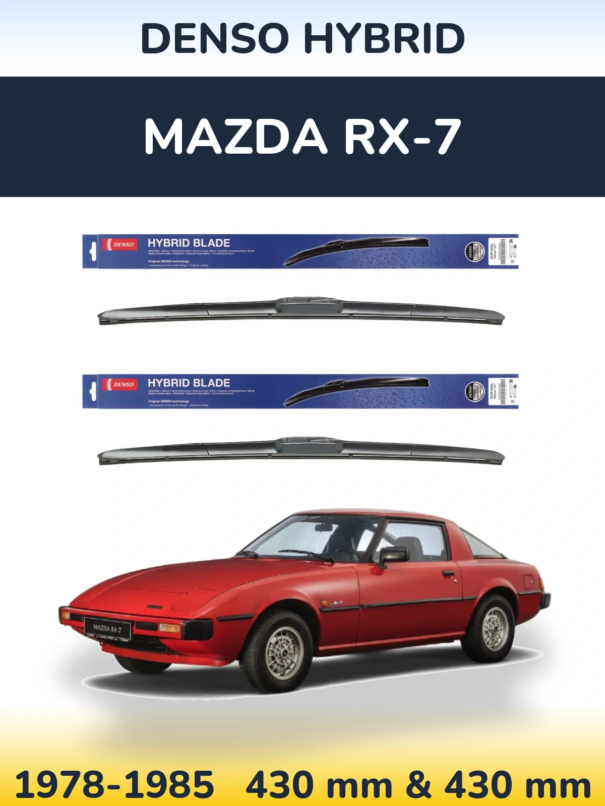Torkarblad Denso Hybrid för Mazda RX-7