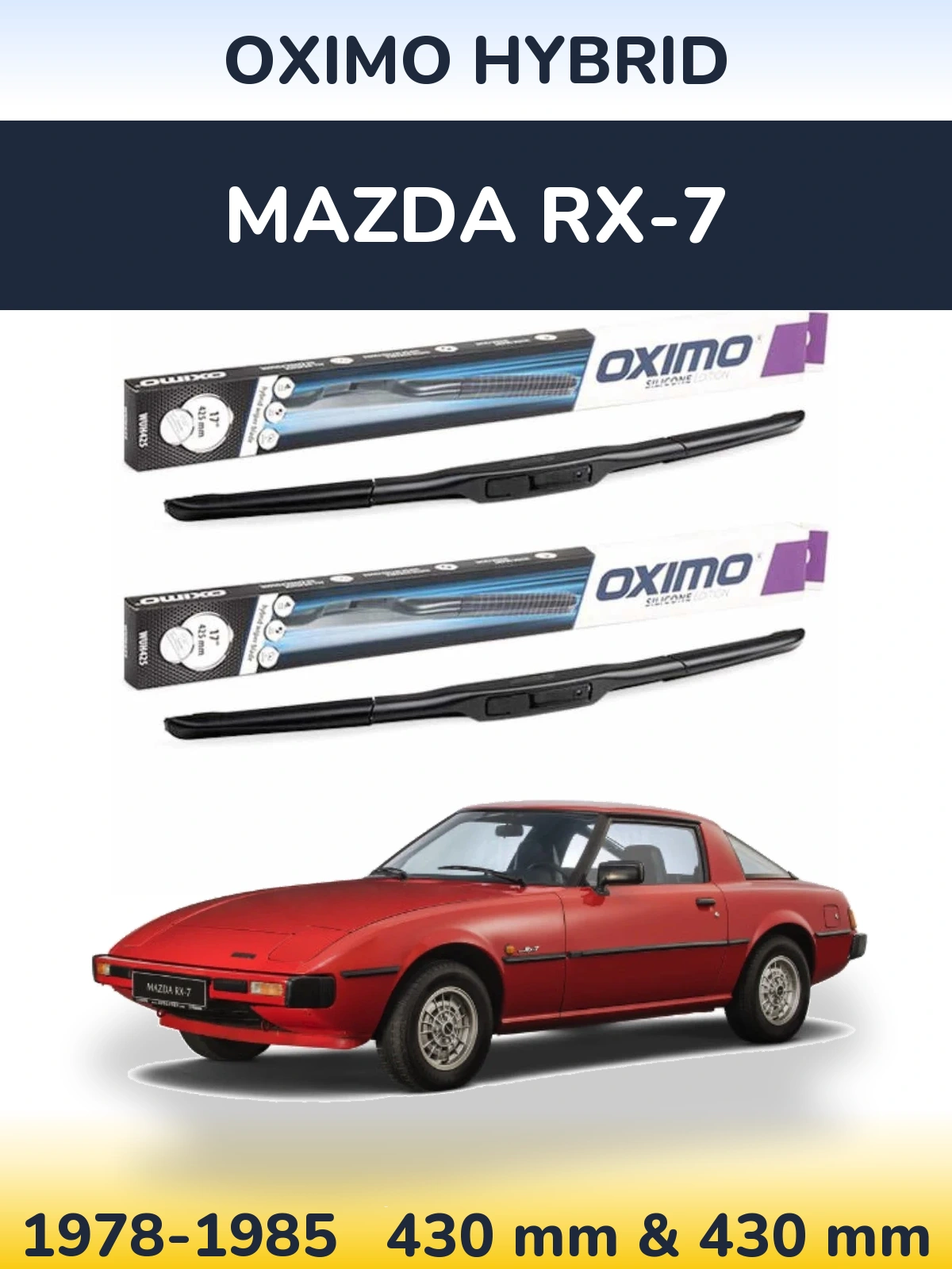 Torkarblad Oximo Hybrid för Mazda RX-7