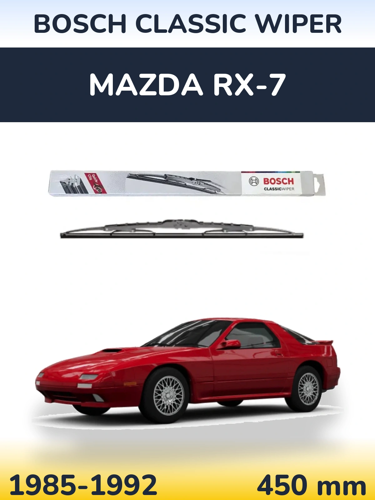 Torkarblad BOSCH Classic Wiper för Mazda RX-7